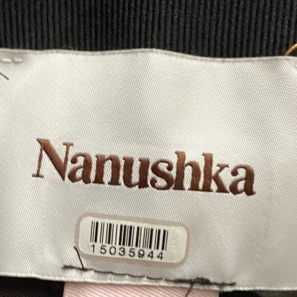 Nanushka Carlotta Faux Leather Hunter Green Maxi Skirt Fall Size Large Grunge - Picture 5 of 11